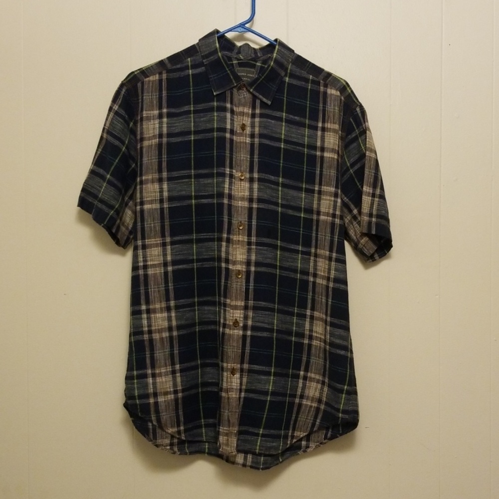Cooper Jones Short Sleeve Casual Linen Button-down